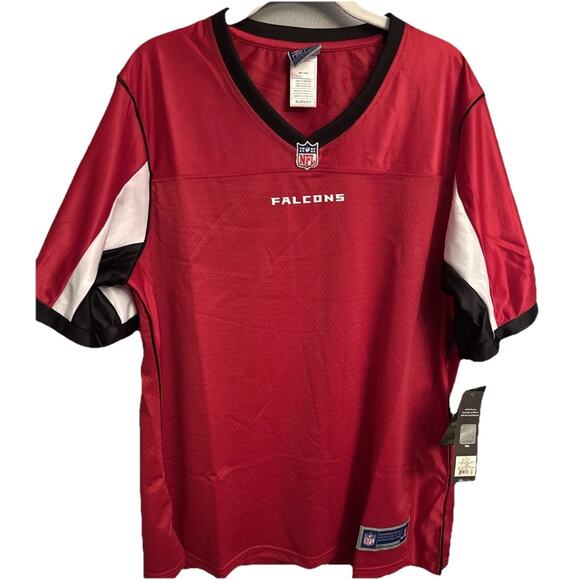 New Sz XL Atlanta Falcons Women's NFL Pro Line V-Neck Jersey Football NWT - Picture 1 of 9